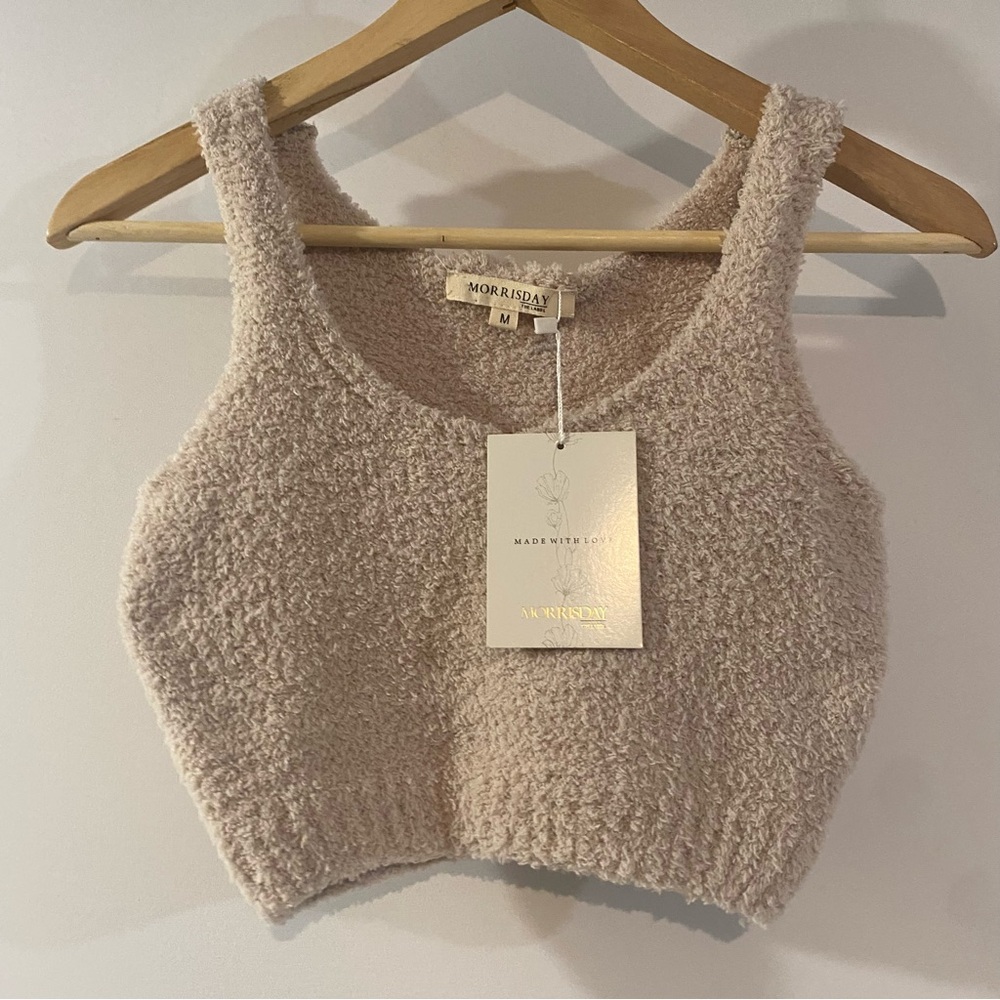 NWT Morrisday the Label Beige Kimmy Robe Top 
Size M